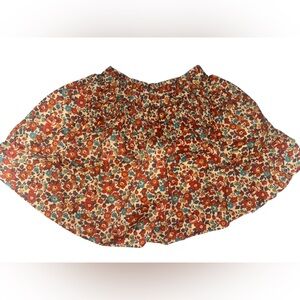 Bonpoint Floral Skirt - Red, Blue, Cream